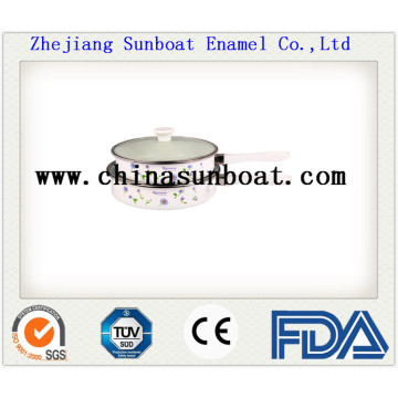 Enamel Glazed Milk Pot with Customized Printing